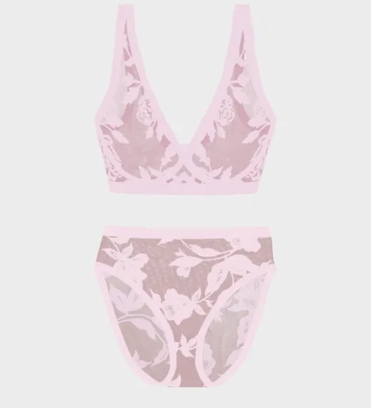 Madam Chic Sheer Bralette and High Cut Set
